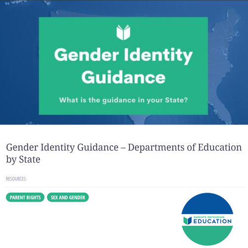 Gender Identity Guidance By State
